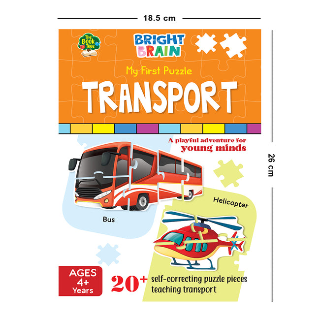 Bright Brain Transport 20+ Piece Jigsaw Puzzle for Preschoolers, Educational Toy for Learning Different Birds, Gifts for Kids Ages 3 to 6