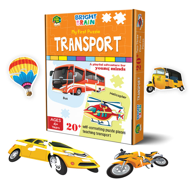 Bright Brain Transport 20+ Piece Jigsaw Puzzle for Preschoolers, Educational Toy for Learning Different Birds, Gifts for Kids Ages 3 to 6