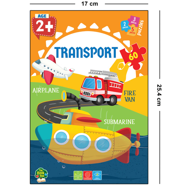 The Book Tree Transport Puzzle for Kids, 60 Pieces, Captivating Illustrations, Educational & fun learning