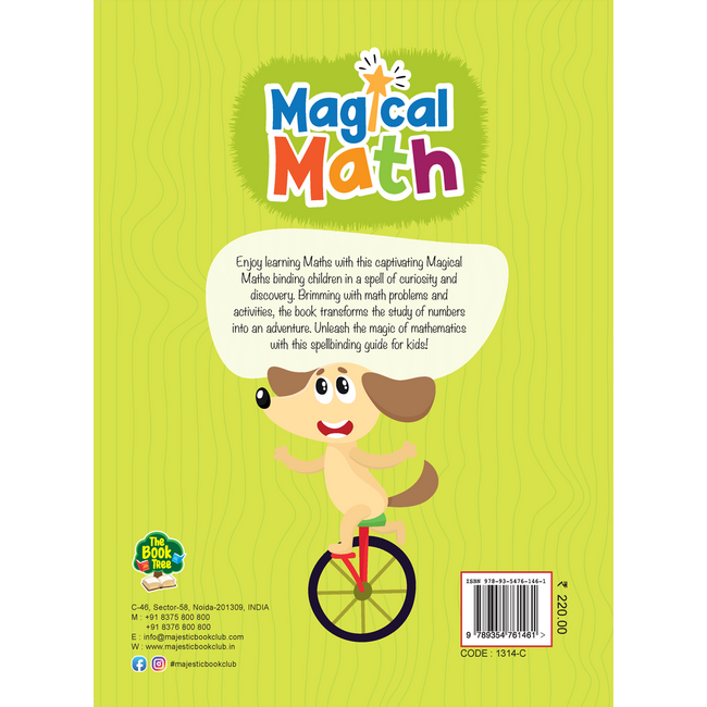 Magical Math Activity Book for Kids - Addition and Subtraction for Age 4+ Years - Counting - Activities for Nursery, Pre-School Children - Math Activities for Children