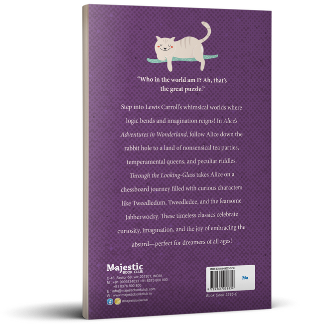 Alice’s adventures in wonderland & Through the Looking-Glass by Jane Austen | Classic Literature | Unabridged & Complete (208 Pages) | Fiction Novel for Readers of All Ages