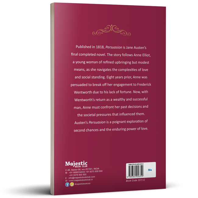 Persuasion by Jane Austen | Romantic & Youthful Classic | Unabridged & Complete (192 Pages) | Victorian Literature | Must-Read Fiction Novel for Readers of All Ages Who Enjoy Romantic Classics