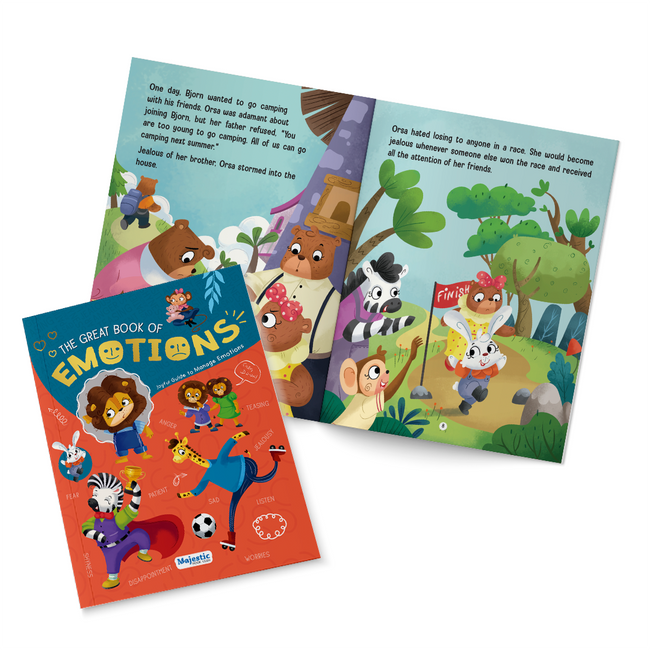 The Great Book of Emotions for Kids Ages 4+ | 10-in-1 Storybook on Feelings, Confidence, and Kindness | Illustrated Story Book | 160 Pages for Emotional Growth