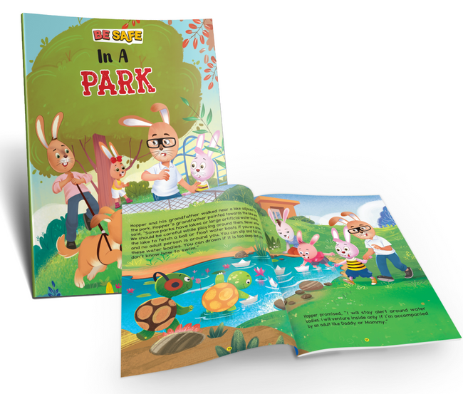 Safety Book Set for Kids Ages 4+ | Set of 8 Books (16 Pages in Each) | Illustrated Pictures | Educational Story Books for Children