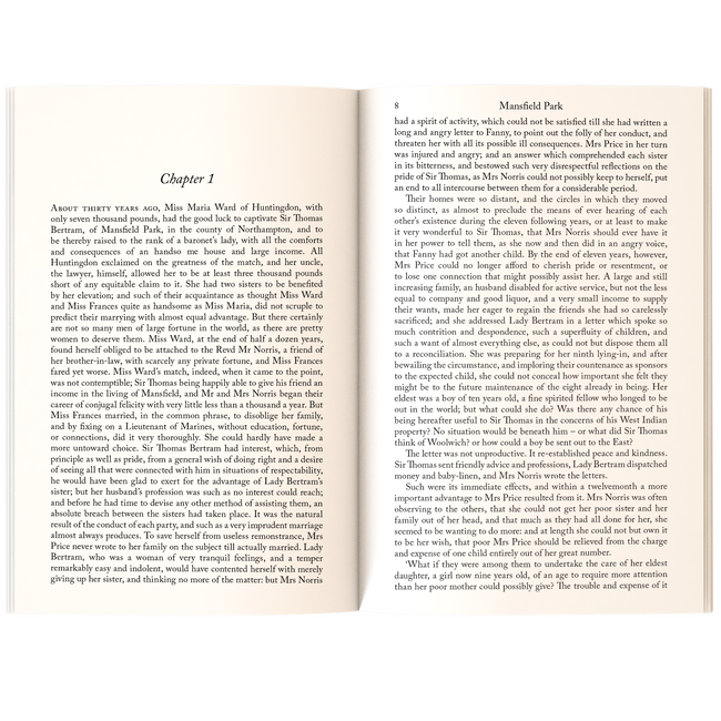 Mansfield Park by Jane Austen | Classic Literature | Unabridged & Complete (336 Pages) | Romantic Fiction Novel for Readers of All Ages