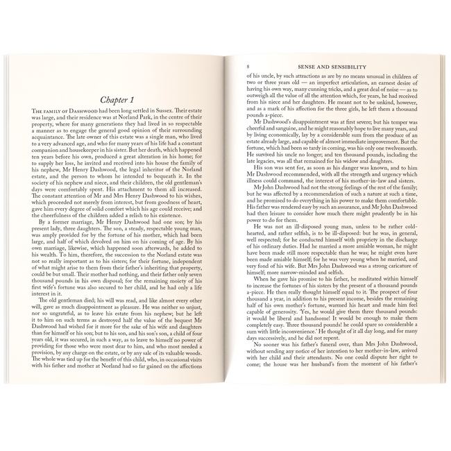 Sense and Sensibility by Jane Austen | Classic Literature | Unabridged & Complete (256 Pages) | Fiction Novel for Readers of All Ages