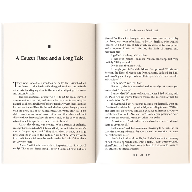 Alice’s adventures in wonderland & Through the Looking-Glass by Jane Austen | Classic Literature | Unabridged & Complete (208 Pages) | Fiction Novel for Readers of All Ages