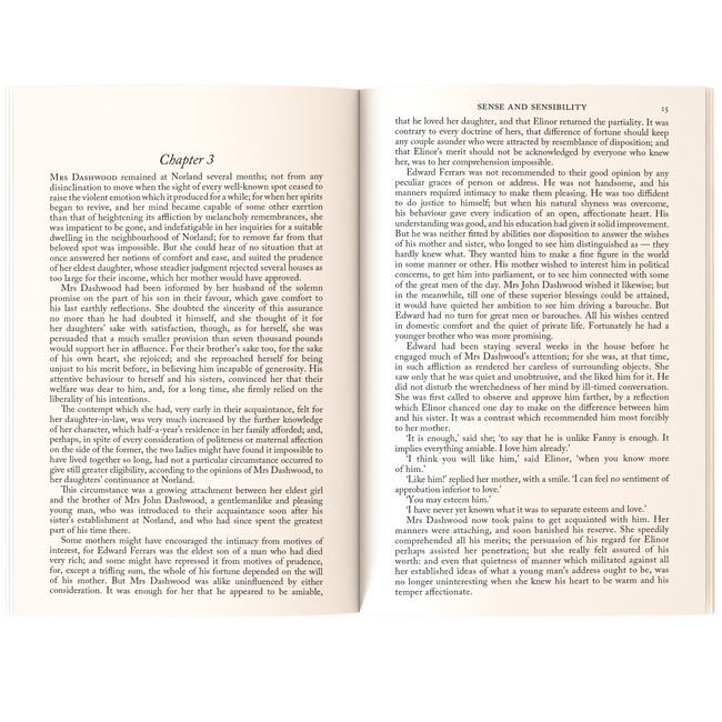 Sense and Sensibility by Jane Austen | Classic Literature | Unabridged & Complete (256 Pages) | Fiction Novel for Readers of All Ages