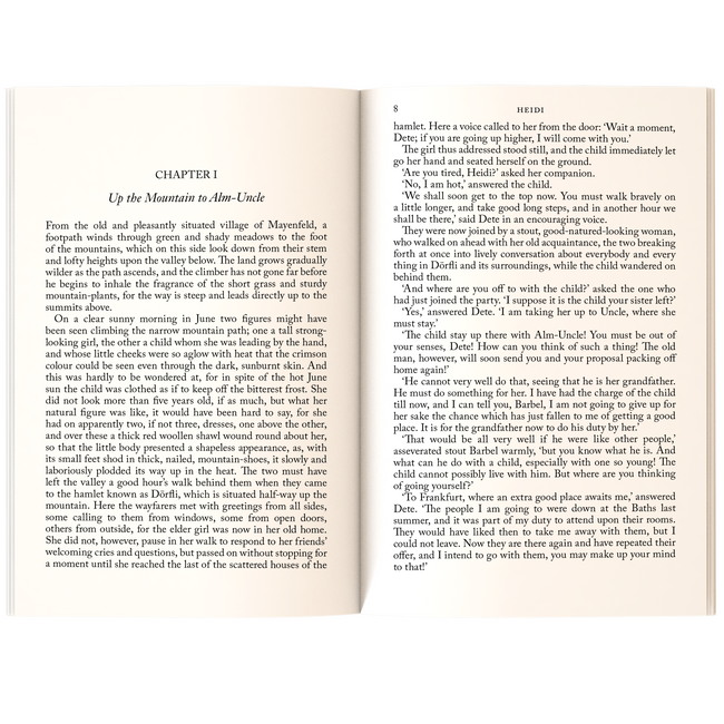 Heidi | Children’s Classic for Girls and Boys | Unabridged & Complete (240 Pages) | Fiction Novel for Readers of All Ages