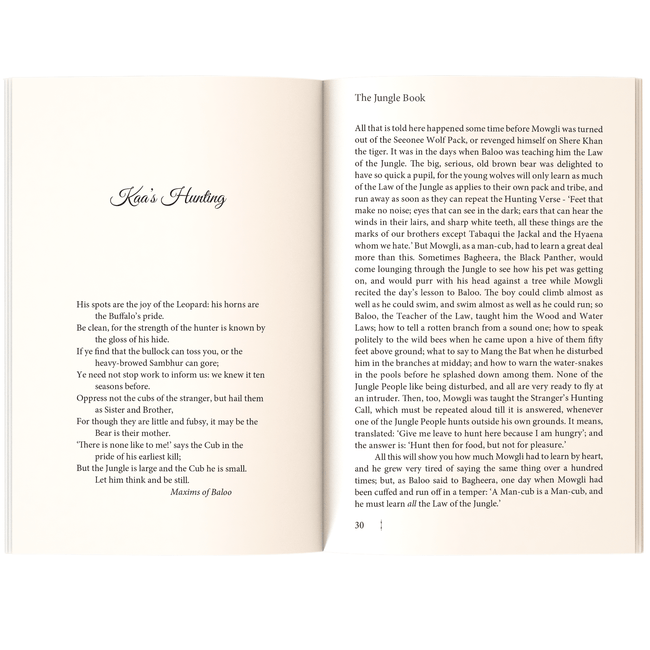 The Jungle Book – Children’s Classic – Unabridged & Complete (160 Pages) – Fiction Novel for Readers of All Ages