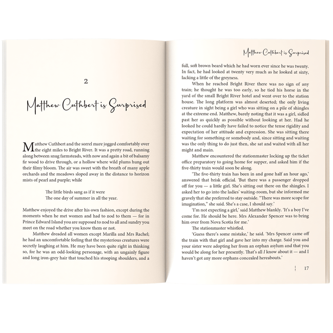 Anne of Green Gables | Children’s Classic for Girls and Boys | Unabridged & Complete (320 Pages) | Fiction Novel for Readers of All Ages