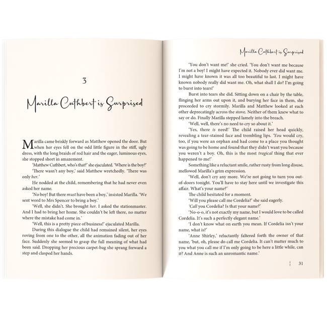 Anne of Green Gables | Children’s Classic for Girls and Boys | Unabridged & Complete (320 Pages) | Fiction Novel for Readers of All Ages