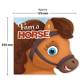 Farm & Pet Animals Shaped Board Books I Board Books for Children Age 2+ I Set of 6 Books (12 Pages in each book) I Picture Books for Kids I Beautiful Illustrations