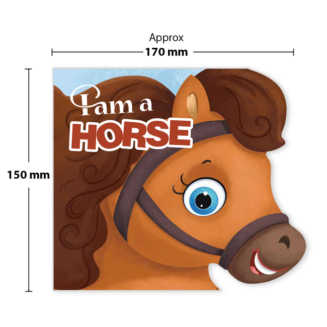 Farm & Pet Animals Shaped Board Books I Board Books for Children Age 2+ I Set of 6 Books (12 Pages in each book) I Picture Books for Kids I Beautiful Illustrations
