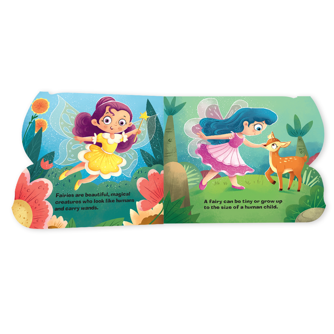 Magical Creatures Shaped Board Books I Board Books for Children Age 2+ I Set of 4 Books (12 Pages in each book) I Picture Book for Kids I Beautiful Illustrations
