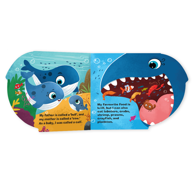 Sea Animals Shaped Board Books I Board Books for Children Age 2+ I Set of 6 Books (12 Pages in each book) I Picture Book for Kids I Beautiful Illustrations