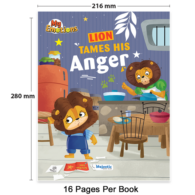 My Emotions Book Set for Kids Ages 4+ | Set of 10 Storybooks (16 Pages in Each) | Teaches Feelings, Empathy and Confidence| Illustrated Books for Emotional Learning