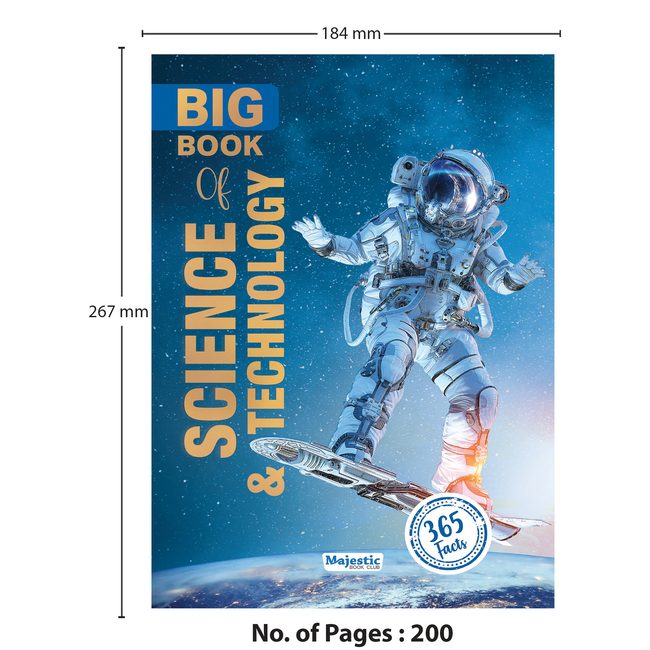 365 Big Book of Science & Technology Facts Book for Kids Ages 8+ | Educational Encyclopedia β Hardbound with Premium Art Paper β 365 Facts for 365 Days β Colourful Images and Bold Text for Easy Reading β Educational Encyclopedia by Majestic Book Club