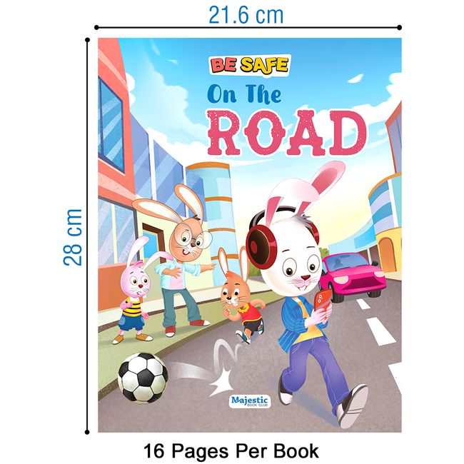 Safety Book Set for Kids Ages 4+ | Set of 8 Books (16 Pages in Each) | Illustrated Pictures | Educational Story Books for Children