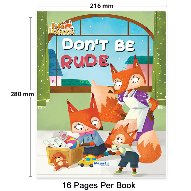 Life Lessons Book Set for Kids Ages 4+ | Set of 10 Storybooks (16 Pages in Each Title) | Teaches Good Habits, Kindness, Honesty & More | Illustrated Moral Story Books for Children