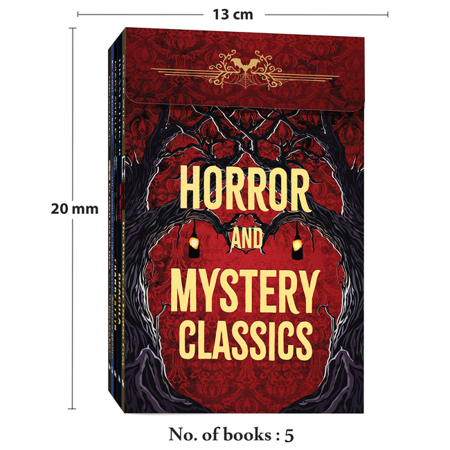 Horror and Mystery Classics | Frankenstein, Dracula, Dorian Gray, Dr Jekyll and Mr Hyde and The Hound of the Baskervilles | 5 Gothic Horror & Mystery Classics with Bookmarks | Unabridged Gift Set in Sturdy Box