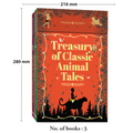 Treasury of Classic Animal Tales | The Jungle Book, Black Beauty, The Wonderful Wizard of Oz and The Call of the Wild & White Fang| Set of 5 Unabridged Animal Classics with Bookmarks | Sturdy Gift Box for Kids & Adults