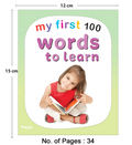 My first 100 Words to learn | Early Learning Board Book for Kids Aged 2+ | 100 Everyday Words