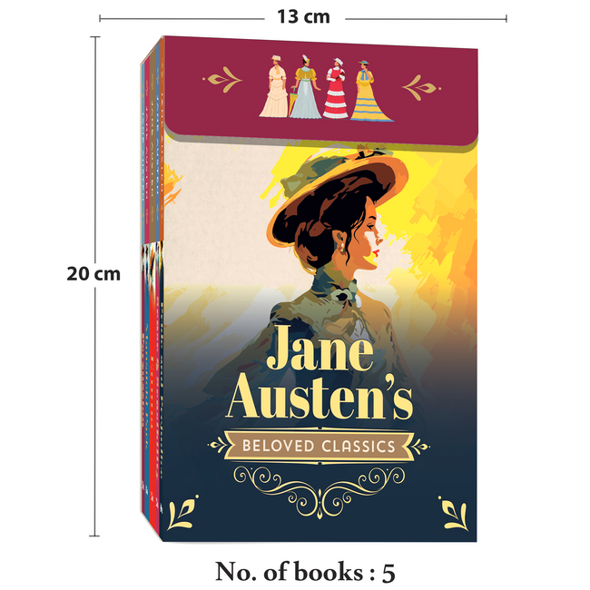 Jane Austen’s Beloved Classics (Set of 5 Books) | Pride & Prejudice, Emma, Sense & Sensibility, Persuasion and Mansfield Park | 5 Jane Austen Classics with Bookmarks | Beautiful Gift Box of Unabridged Paperbacks