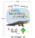 My First Book of Early Learning Concepts | Early Learning Board Book for Kids Ages 2+ | First Book of Alphabet, Numbers, Colours & Shapes