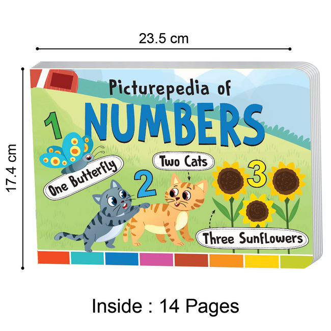 Picturepedia of Numbers I Board Book for Kids Age 2+