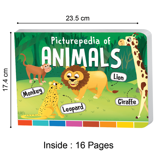 Picturepedia of Animals I Board Book for Kids Age 2+