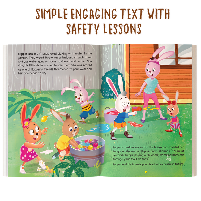 The Great Book of Safety Story Book for Kids Ages 4+ | Covers 8 Everyday Safety Topics | 130 Pages | Illustrated Educational Book for Children