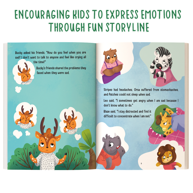 The Great Book of Emotions for Kids Ages 4+ | 10-in-1 Storybook on Feelings, Confidence, and Kindness | Illustrated Story Book | 160 Pages for Emotional Growth