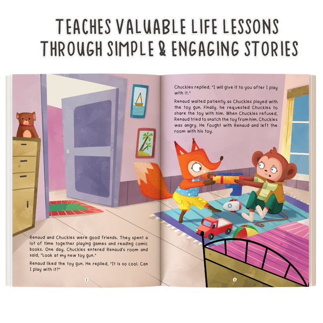 The Great Book of Life Lessons for Kids Ages 4+ | 10-in-1 Moral Story Book | Teaches Kindness, Honesty, Sharing & Good Behaviour | 160 Pages | Illustrated Character with Colourful Pictures