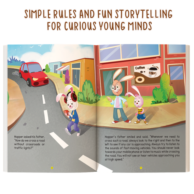 The Great Book of Safety Story Book for Kids Ages 4+ | Covers 8 Everyday Safety Topics | 130 Pages | Illustrated Educational Book for Children