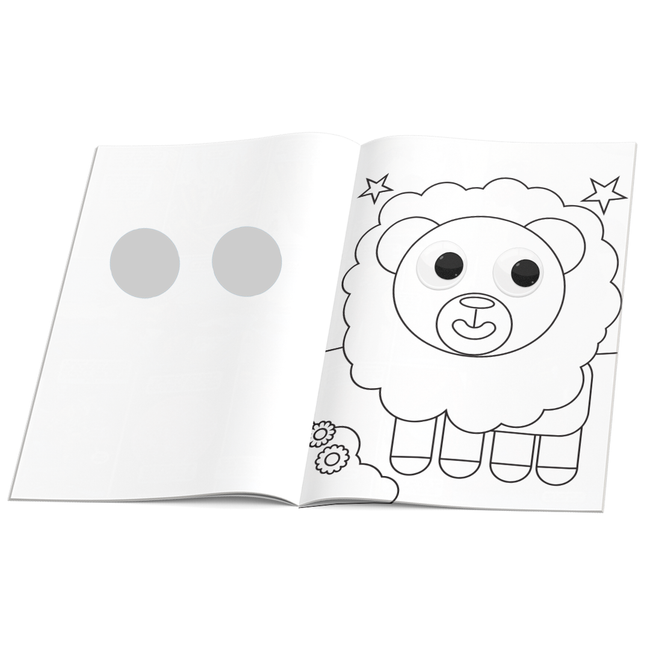 Googly Eyes Animals Colouring Book for Kids I Animals World Activity Book featuring Adorable Characters with Oversized Googly Eyes
