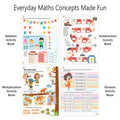 Math Magic – Addition, Subtraction, Times Tables & Division | Set of 4 Maths Activity Books for Children Ages 4+ | Fun Puzzles, Counting & Number Games