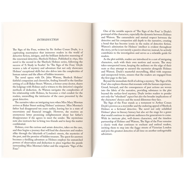 The Sign of the Four | Sherlock Holmes Mystery Classics | Original Unabridged (112 Pages) | Detective Fiction for Readers of All Ages