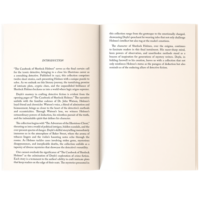 The Casebook of Sherlock Holmes | Sherlock Holmes Mystery & Thriller Classic | Unabridged & Complete (192 Pages) | Detective Fiction Novel for Readers of All