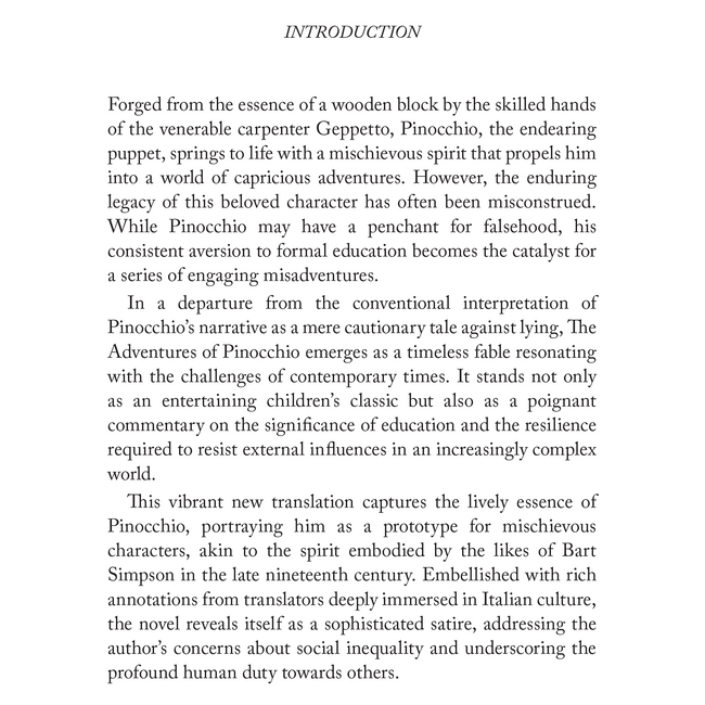 Pinocchio | Adventure Children’s Classic for Boys and Girls | Unabridged & Complete (192 Pages) | Fiction Novel for Readers of All Ages