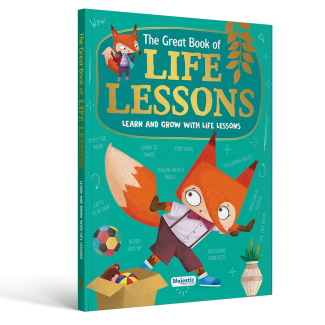 The Great Book of Life Lessons for Kids Ages 4+ | 10-in-1 Moral Story Book | Teaches Kindness, Honesty, Sharing & Good Behaviour | 160 Pages | Illustrated Character with Colourful Pictures