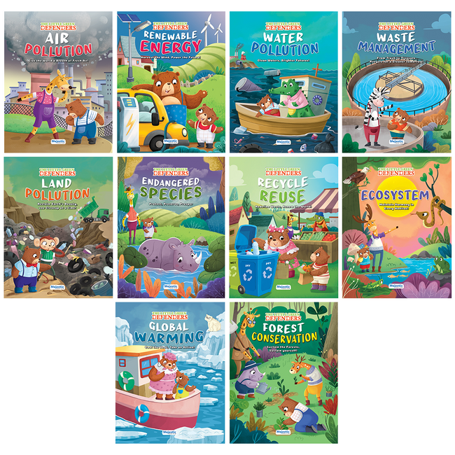 Little Green Defenders (Illustrated) - Collection of 10 Books | Educational Story Books for Children by Majestic Book Club