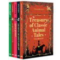 Treasury of Classic Animal Tales | The Jungle Book, Black Beauty, The Wonderful Wizard of Oz and The Call of the Wild & White Fang| Set of 5 Unabridged Animal Classics with Bookmarks | Sturdy Gift Box for Kids & Adults