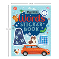 My First Sticker Book Set of 4 - Dinosaurs, Words, Professions & Travel - Early Learning Sticker Activity Books for Kids Ages 3+