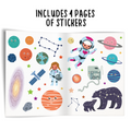 My First Space Sticker Book | Solar System & Astronaut Activity Book for Kids Ages 3+, Includes 4 Sheets of Stickers