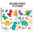 My First Sticker Book of Dinosaurs | 24-Page Dinosaur Activity & Sticker Book for Kids Ages 3+, Includes 4 Sheets of Stickers