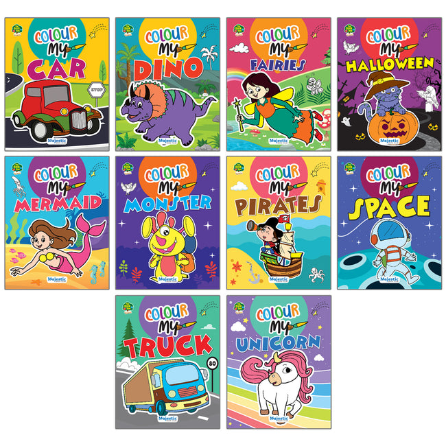 Colouring Books 10 Books set