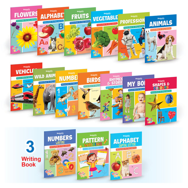 16 book set Reading and write & wipe books