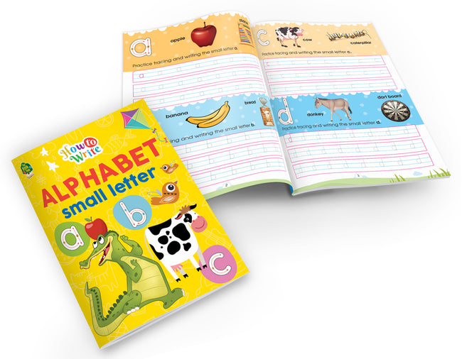 Alphabet, Hindi, and Number Writing Books (Set of 5 Books)
