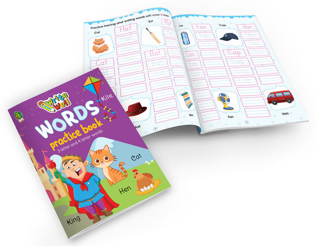 English and Hindi Words and Sentences writing Books (5 Books set)